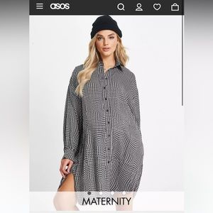 NWOT ASOS Glamorous Bloom oversized maternity dress